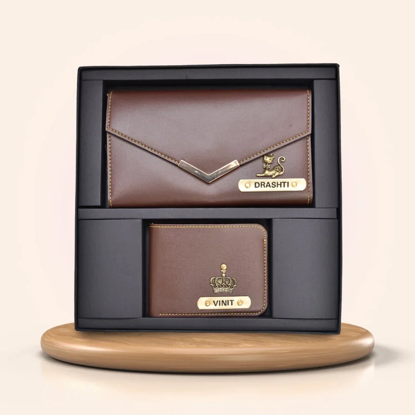 Personalized Couple Wallet Combo β For Him & Her