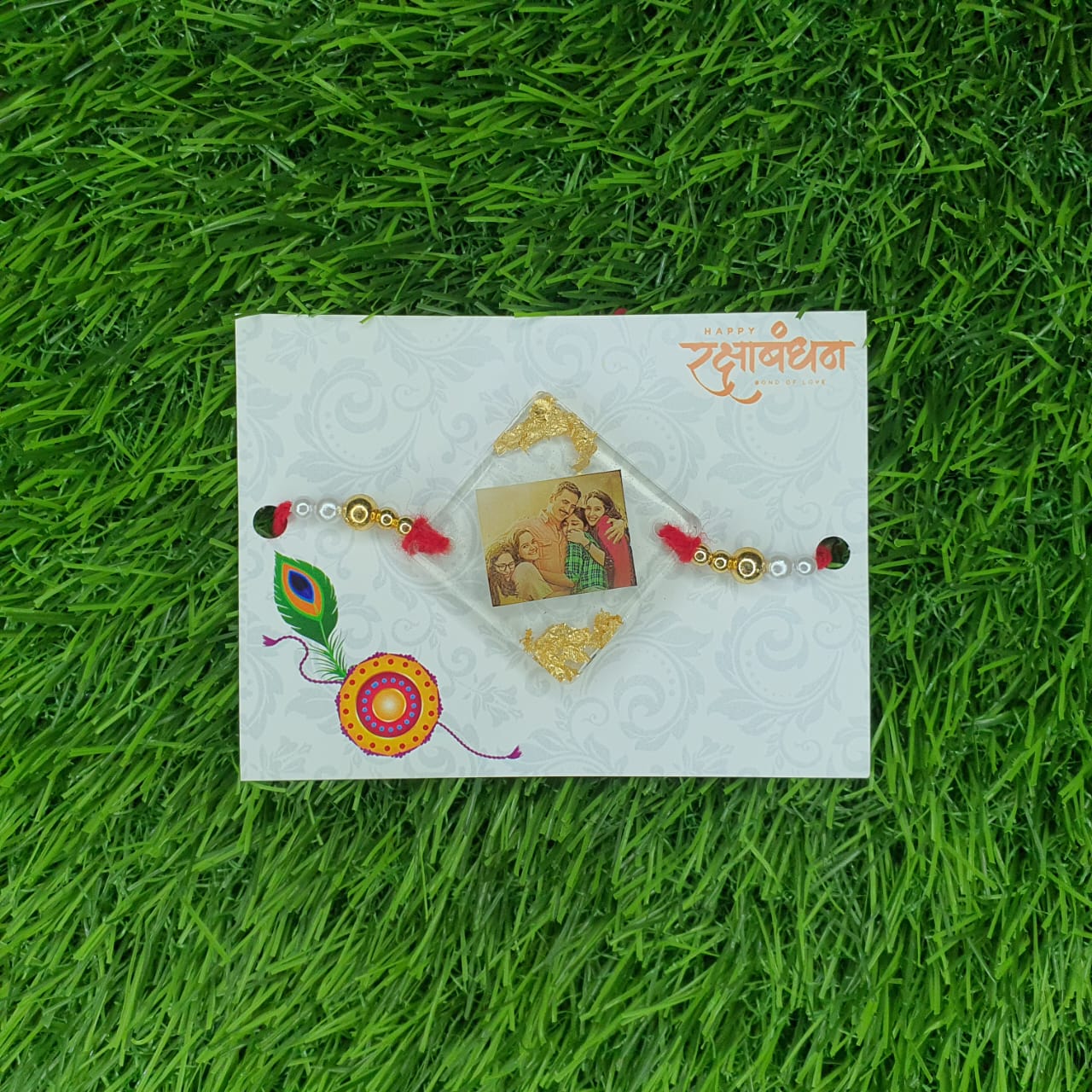 Personalized Photo Rakhi for Brother β Custom Resin Rakhi with Picture