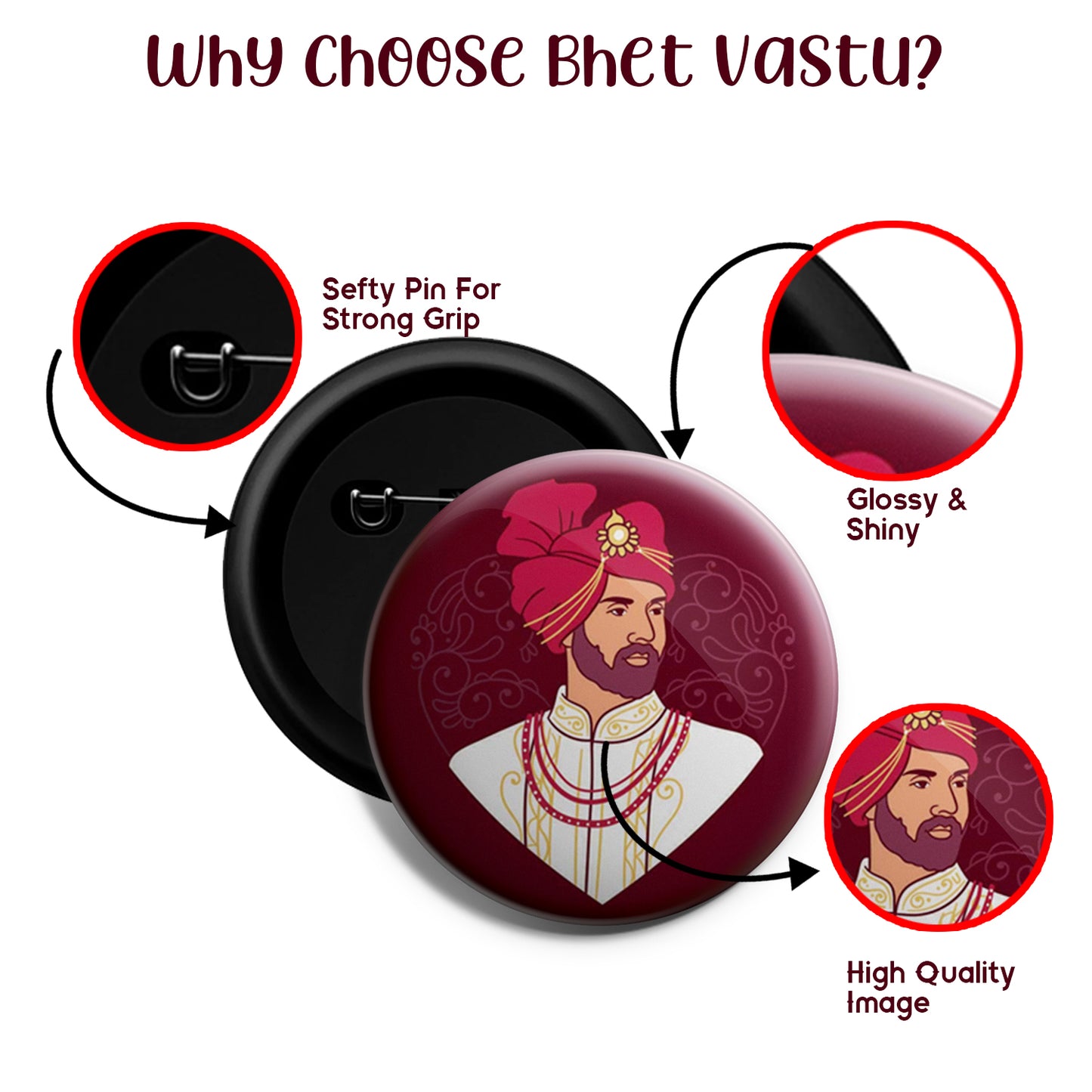 Groom | Wedding Badges | Size - 58mm