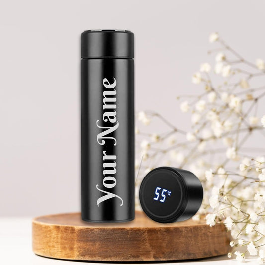 Personalised Temperature Bottle with Name (500ml) Ideal for Runners, Gym goers & Travellers