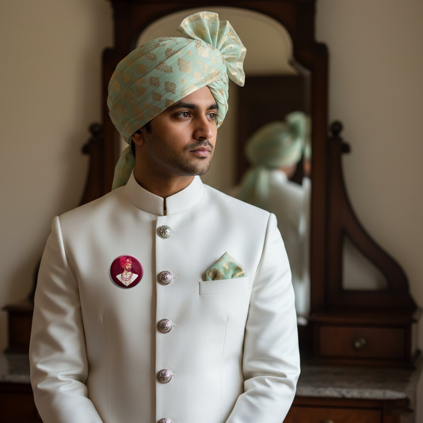 Groom | Wedding Badges | Size - 58mm