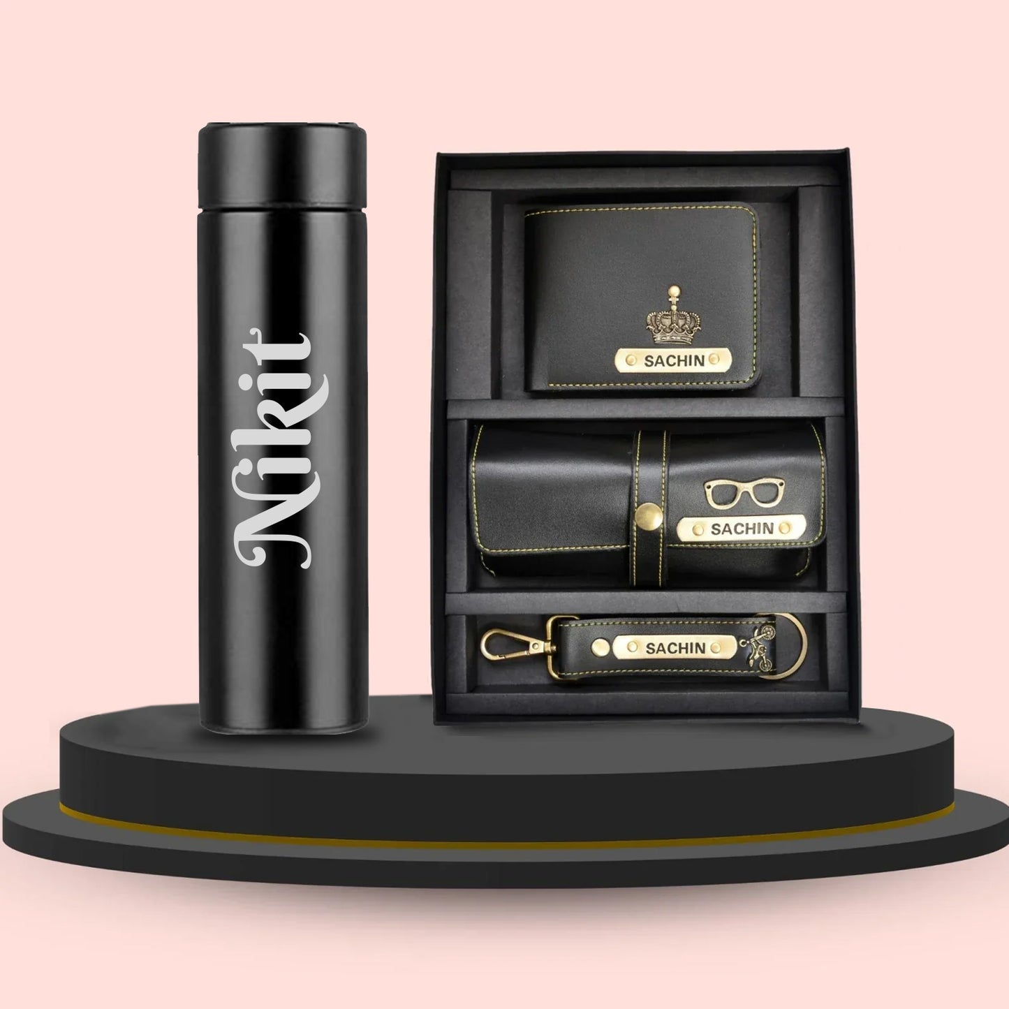 Personalized Smart Bottle & Men's Combo (3 pcs)