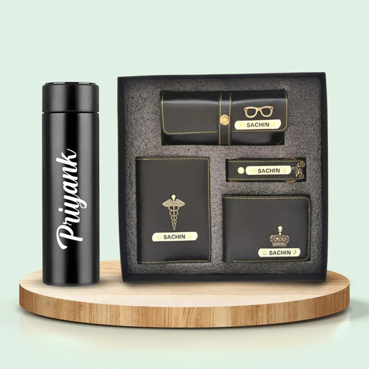 Stylish Personalized Men’s Gift Set with Water Bottle – Ideal for Any Occasion