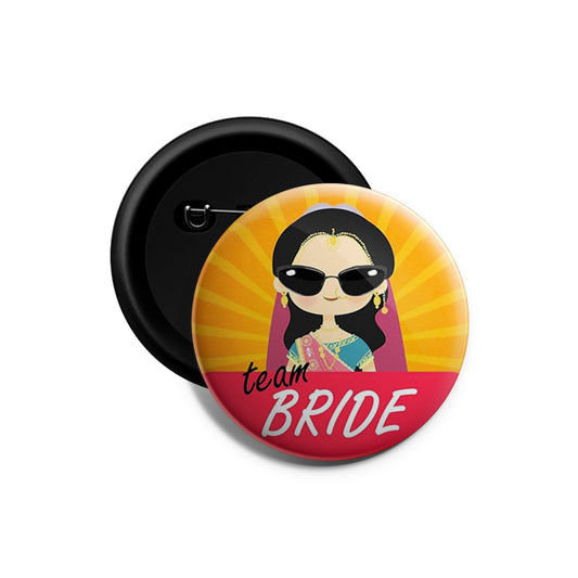 Team Bride | Wedding Badges | Size - 58mm