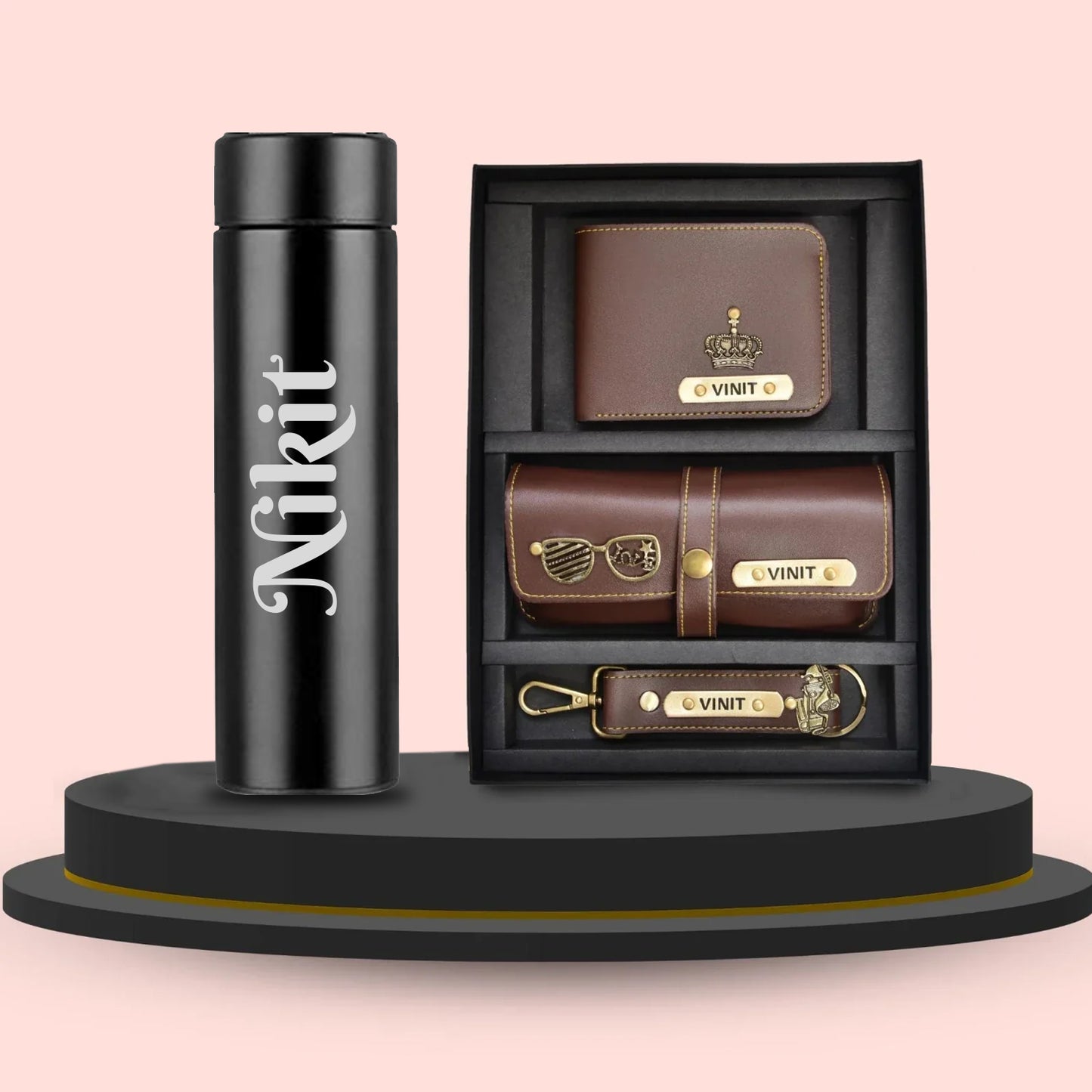 Personalized Smart Bottle & Men's Combo (3 pcs)