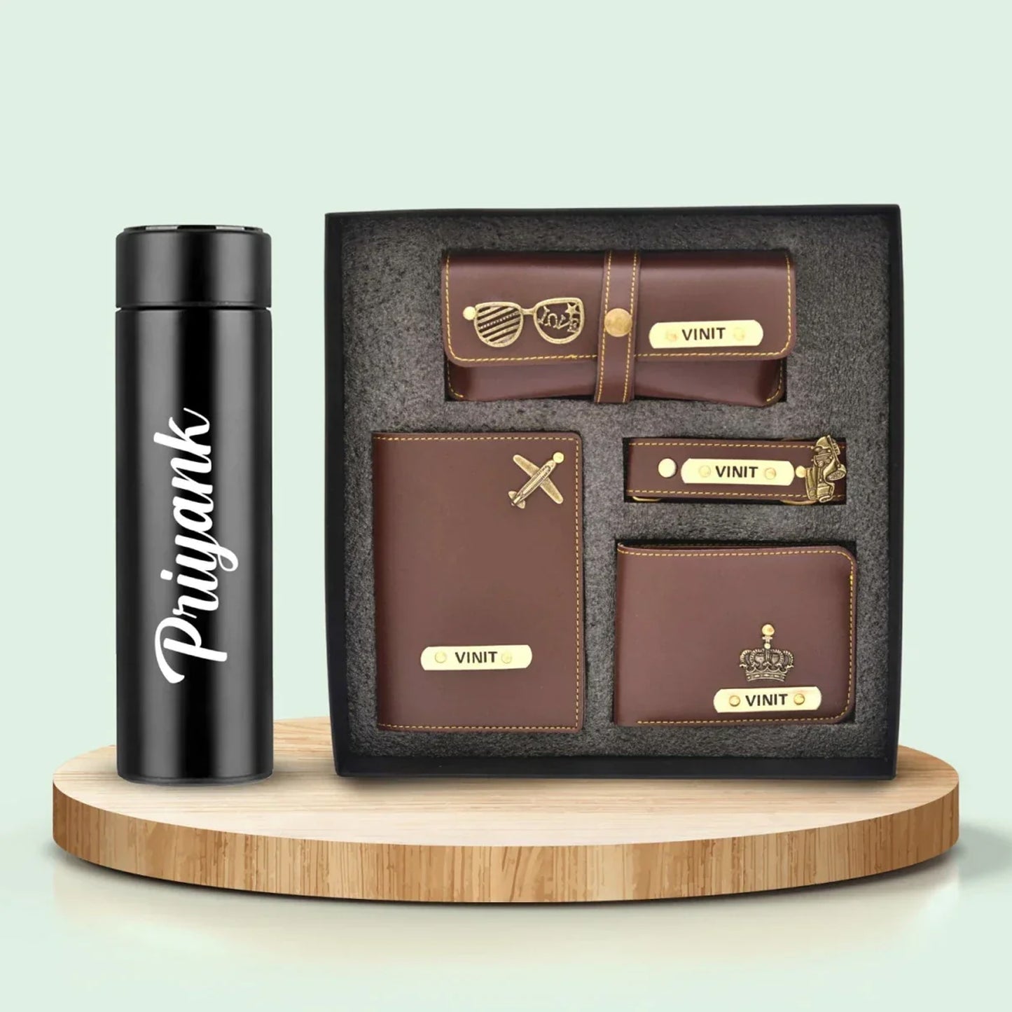 Stylish Personalized Men’s Gift Set with Water Bottle – Ideal for Any Occasion