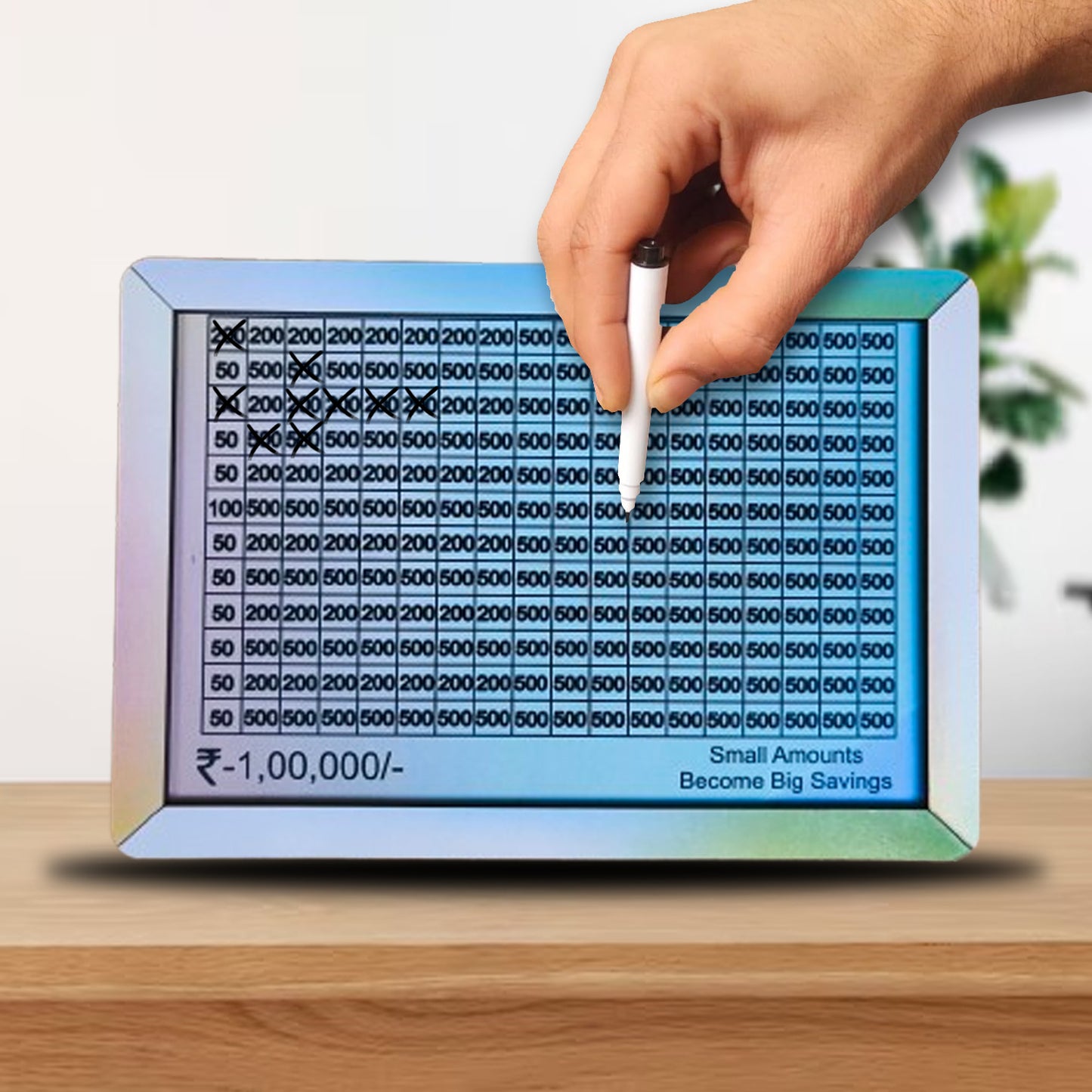 Labubu Money Saving Box | Wooden Piggy Bank | Target ₹100,000 Savings Box