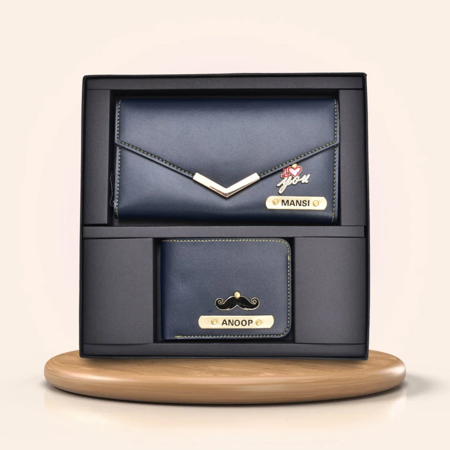 Personalized Couple Wallet Combo – For Him & Her