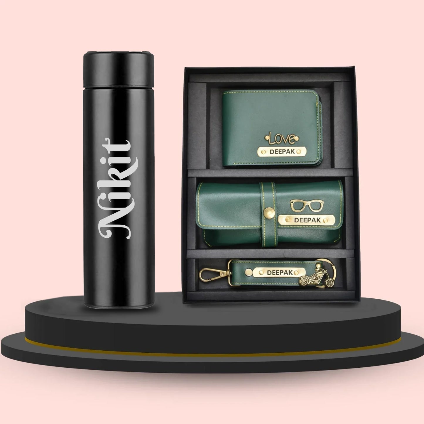 Personalized Smart Bottle & Men's Combo (3 pcs)