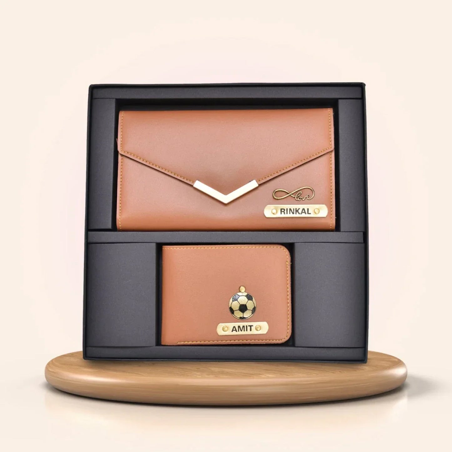 Personalized Couple Wallet Combo – For Him & Her