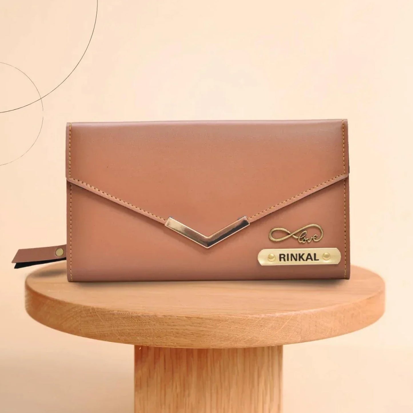 Elegant Personalized Leather Wallet for Women