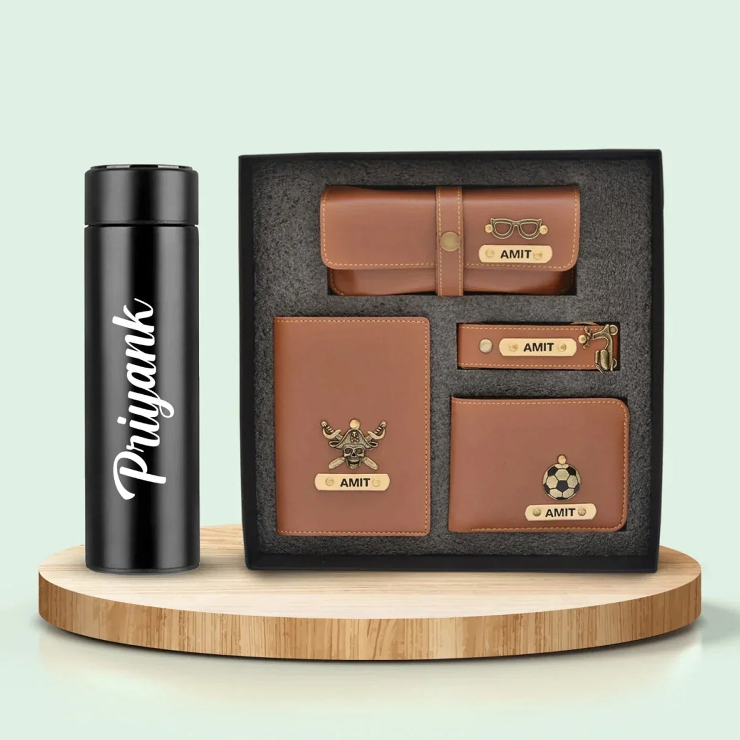 Stylish Personalized Men’s Gift Set with Water Bottle – Ideal for Any Occasion