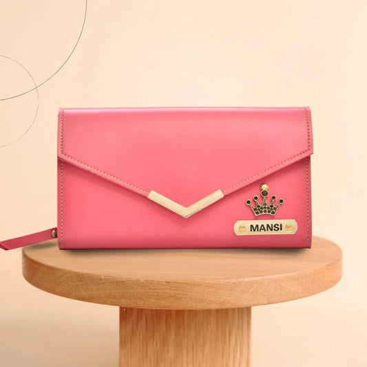 Elegant Personalized Leather Wallet for Women