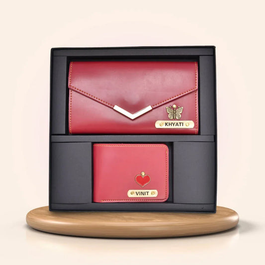 Personalized Couple Wallet Combo – For Him & Her